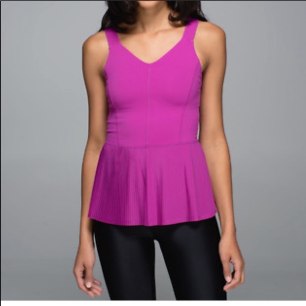 LULULEMON CITY TANK TOP PEPLUM